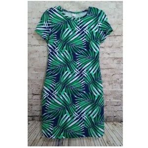 Old navy palm leaf t-shirt dress Large Tall